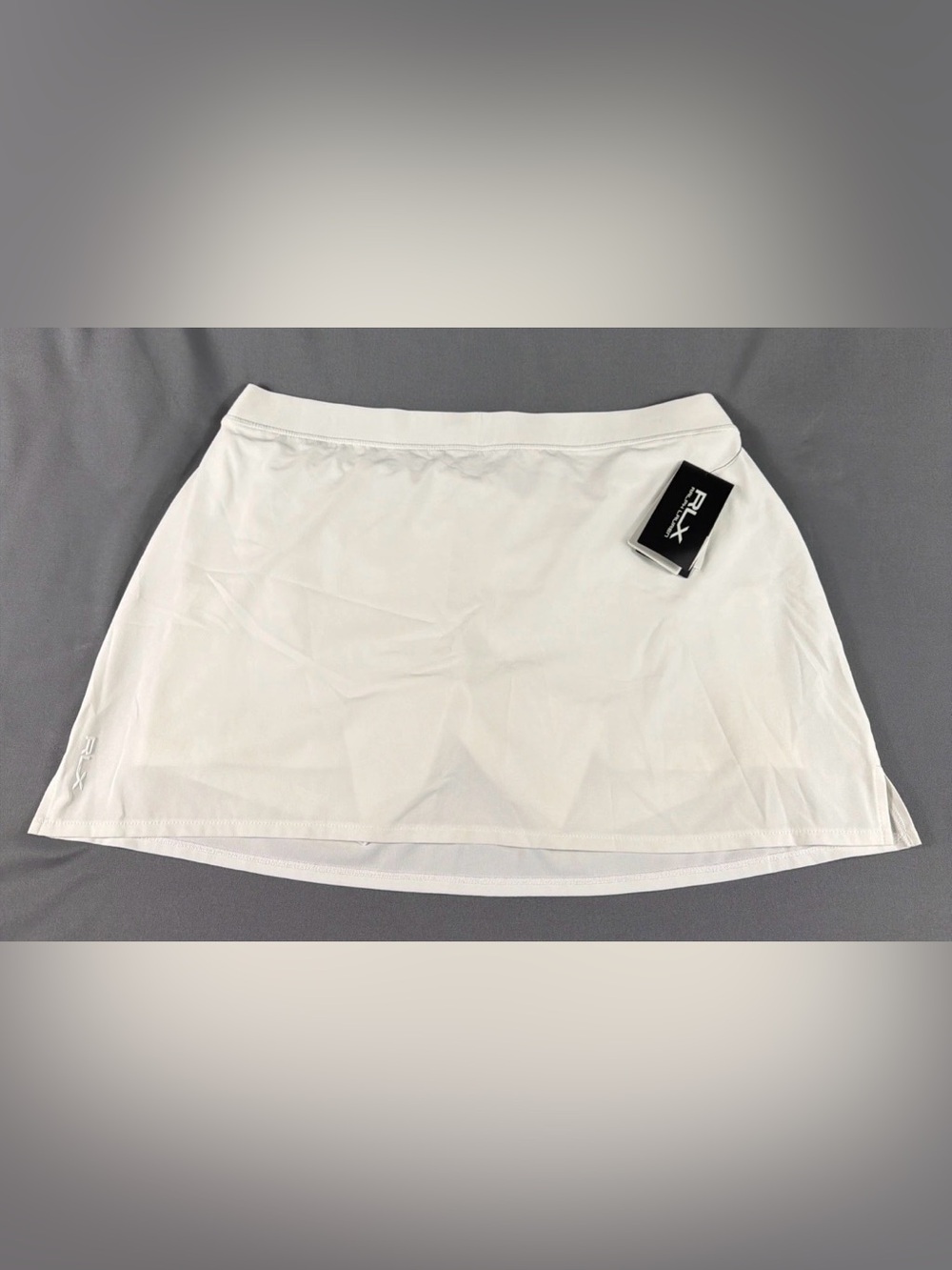 RLX Ralph Lauren Womens Golf Skort Solid Large White Polyester NWT MSRP $148